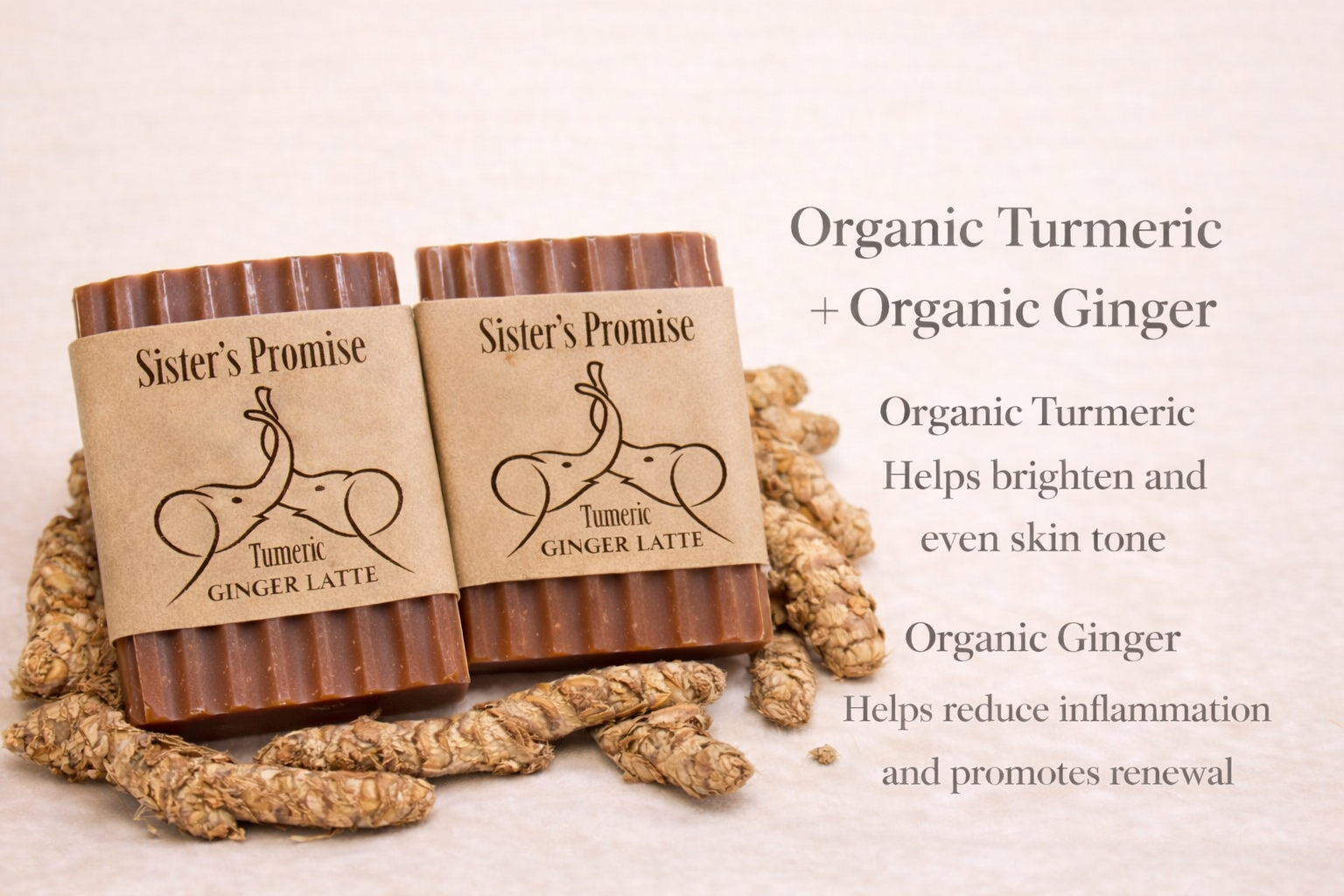 Sea moss and turmeric soap bars